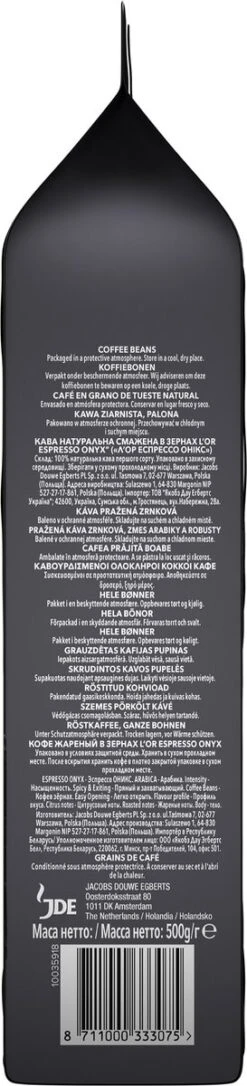 L'OR Espresso Onyx Koffiebonen (12) - 4 X 500 Gram -Koffieverkoopwinkel 273x1200
