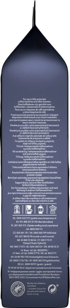 L'OR Espresso Fortissimo Koffiebonen (10) - 4 X 500 Gram -Koffieverkoopwinkel 276x1200 1