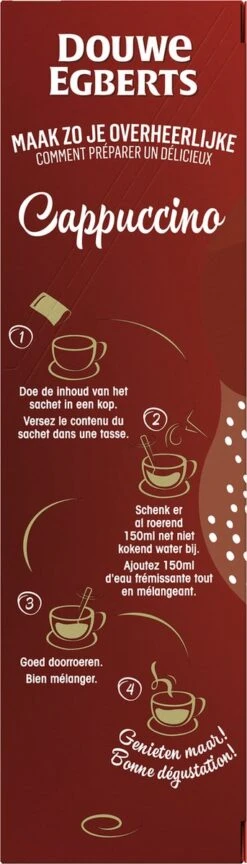 Douwe Egberts Verwenkoffie Cappuccino Oploskoffie - 5 X 10 Zakjes 18 Douwe Egberts Verwenkoffie Cappuccino Oploskoffie - 5 X 10 Zakjes -Koffieverkoopwinkel 343x1200 4