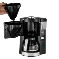 Melitta 1025-08 Look Timer Koffiezetapparaat Zwart/RVS -Koffieverkoopwinkel 4006508221844 4