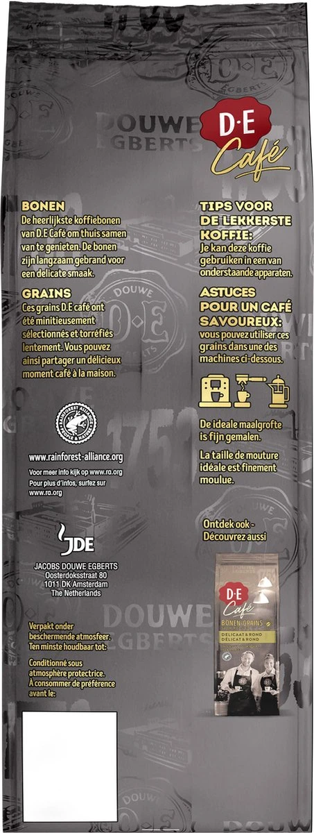 Douwe Egberts D.E Café Espresso Koffiebonen - Intensiteit 7/9 - 4 X 500 Gram 5 Douwe Egberts D.E Café Espresso Koffiebonen - Intensiteit 7/9 - 4 X 500 Gram - Afbeelding 3