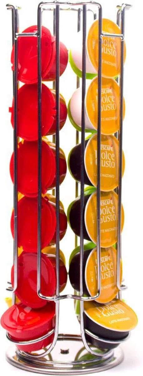 Dolce Gusto Cuphouder - Dolce Gusto Capsulehouder - Dolce Gusto - Capsulehouder Dolce Gusto - Draaibaar - Koffie - Zilver - 24 Capsules 4 Dolce Gusto Cuphouder - Dolce Gusto Capsulehouder - Dolce Gusto - Capsulehouder Dolce Gusto - Draaibaar - Koffie - Zilver - 24 Capsules - Afbeelding 2