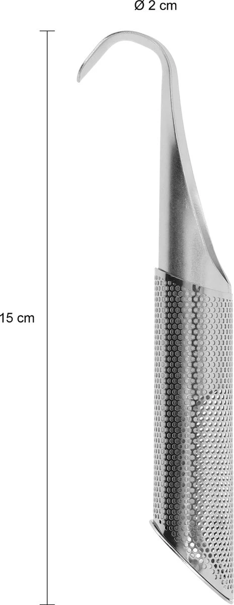 Krumble Theezeef - Hangend - Pijp - Theezeefje - Thee Ei - Tea Infuser - Kruidenfilter - Voor Losse Thee - RVS - Zilver - 4 X 2 X 15 Cm 6 Krumble Theezeef - Hangend - Pijp - Theezeefje - Thee Ei - Tea Infuser - Kruidenfilter - Voor Losse Thee - RVS - Zilver - 4 X 2 X 15 Cm - Afbeelding 4
