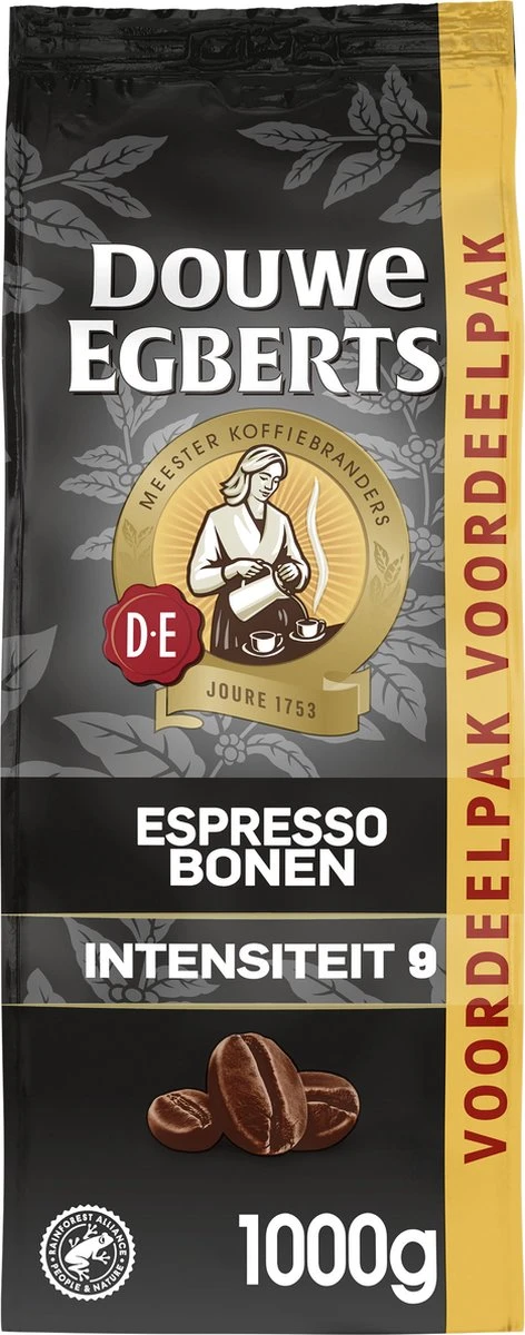 Douwe Egberts Espresso Koffiebonen - 4 X 1000 Gram - Extra Grote Verpakking 4 Douwe Egberts Espresso Koffiebonen - 4 X 1000 Gram - Extra Grote Verpakking - Afbeelding 2