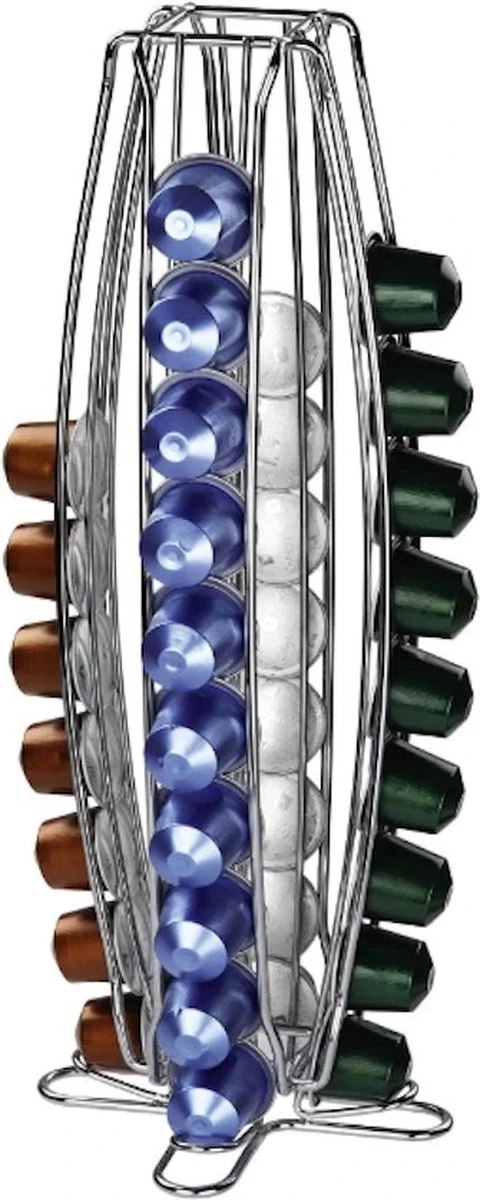 Stijlvolle Capsulehouder Voor 40 Nespresso Cups - Cup Houder – Stijlvol Aluminium – Geschikt Voor 40 Koffie Cups – Met Doosje 10 Nespresso Cups Van L’Or 8 Stijlvolle Capsulehouder Voor 40 Nespresso Cups - Cup Houder – Stijlvol Aluminium – Geschikt Voor 40 Koffie Cups – Met Doosje 10 Nespresso Cups Van L’Or - Afbeelding 6