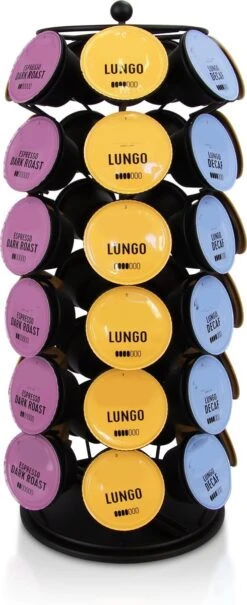Dolce Gusto Capsulehouder - Zwart - Metaal - Draaibaar - Koffiecups Houder - 42 Cups 12 Dolce Gusto Capsulehouder - Zwart - Metaal - Draaibaar - Koffiecups Houder - 42 Cups -Koffieverkoopwinkel 490x1200