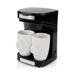 Nedis KACM140EBK Koffiezetapparaat Maximale Capaciteit: 0.25 L Aantal Kopjes Tegelijk: 2 Warmhoudfu -Koffieverkoopwinkel 5412810334797 6