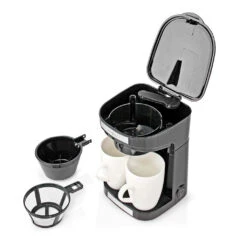 Nedis KACM140EBK Koffiezetapparaat Maximale Capaciteit: 0.25 L Aantal Kopjes Tegelijk: 2 Warmhoudfu -Koffieverkoopwinkel 5412810334797 8