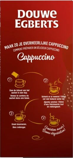 Douwe Egberts Verwenkoffie Cappuccino Oploskoffie - 5 X 10 Zakjes 15 Douwe Egberts Verwenkoffie Cappuccino Oploskoffie - 5 X 10 Zakjes -Koffieverkoopwinkel 559x1200 1