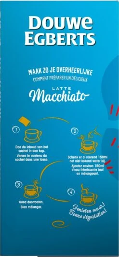 Douwe Egberts Verwenkoffie Latte Macchiato Oploskoffie - 5 X 8 Zakjes 15 Douwe Egberts Verwenkoffie Latte Macchiato Oploskoffie - 5 X 8 Zakjes -Koffieverkoopwinkel 559x1200 2