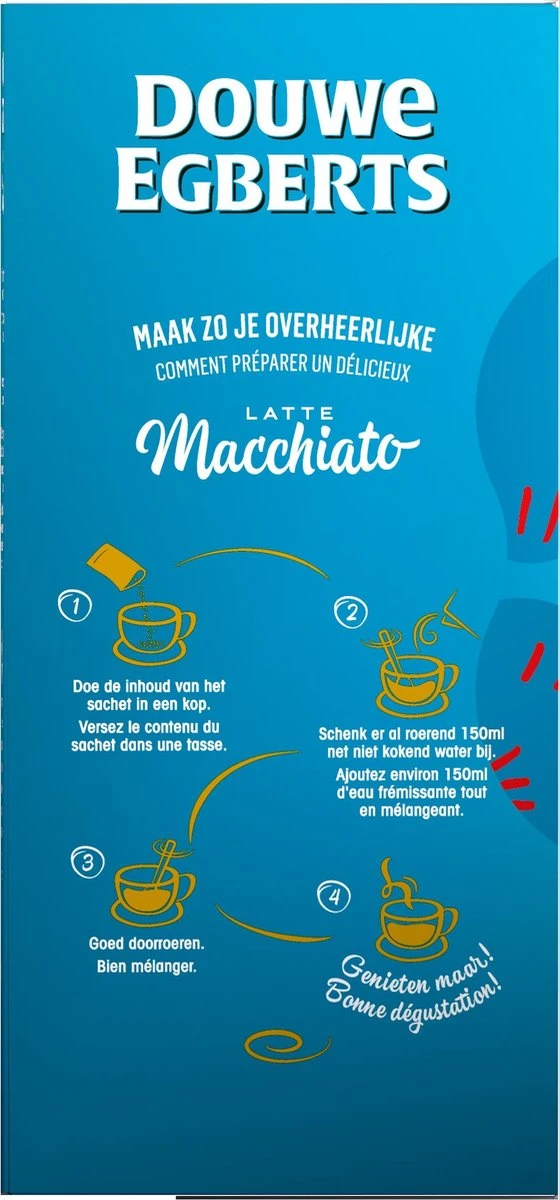Douwe Egberts Verwenkoffie Latte Macchiato Oploskoffie - 5 X 8 Zakjes 7 Douwe Egberts Verwenkoffie Latte Macchiato Oploskoffie - 5 X 8 Zakjes - Afbeelding 5