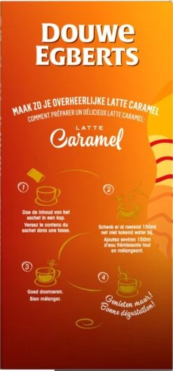 Douwe Egberts Verwenkoffie Latte Caramel Oploskoffie - 5 X 8 Zakjes 15 Douwe Egberts Verwenkoffie Latte Caramel Oploskoffie - 5 X 8 Zakjes -Koffieverkoopwinkel 559x1200