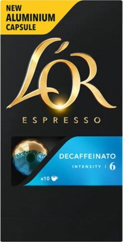 L'OR Espresso Decaffeinato Koffiecups - Intensiteit 6/12 - 10 X 10 Capsules 25 L'OR Espresso Decaffeinato Koffiecups - Intensiteit 6/12 - 10 X 10 Capsules -Koffieverkoopwinkel 609x1200 1