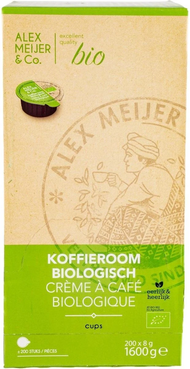 Koffieroom Cups Biologisch Glutenvrij - 200 Stuks 3 Koffieroom Cups Biologisch Glutenvrij - 200 Stuks
