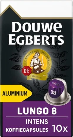 Douwe Egberts Lungo Intens Koffiecups - Intensiteit 8/12 - 10 X 10 Capsules -Koffieverkoopwinkel 643x1200 2