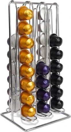 RVS Nespresso Capsule Houder Van Metaal Voor 48 Cups - Dispenser En Standaard 10 RVS Nespresso Capsule Houder Van Metaal Voor 48 Cups - Dispenser En Standaard -Koffieverkoopwinkel 650x1200