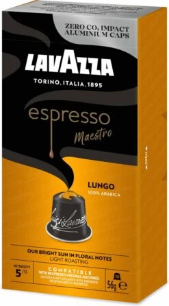 Lavazza Espresso Lungo - Aluminium Nespresso Capsules - 10 Stuks -Koffieverkoopwinkel 664x1200