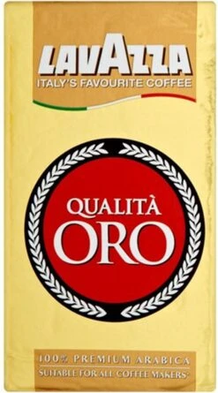 Lavazza Qualita Oro Gemalen / Filterkoffie - 250 Gram Krimp X20 -Koffieverkoopwinkel 666x1200 1
