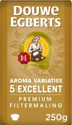 Douwe Egberts Excellent - Filterkoffie - 12 X 250 Gram 16 Douwe Egberts Excellent - Filterkoffie - 12 X 250 Gram -Koffieverkoopwinkel 699x1200 1