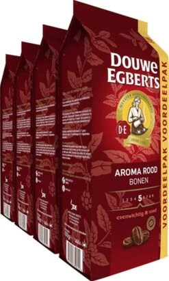 Koffieverkoopwinkel 8 Douwe Egberts Aroma Rood Koffiebonen - 4 X 1000 Gram - Extra Grote Verpakking