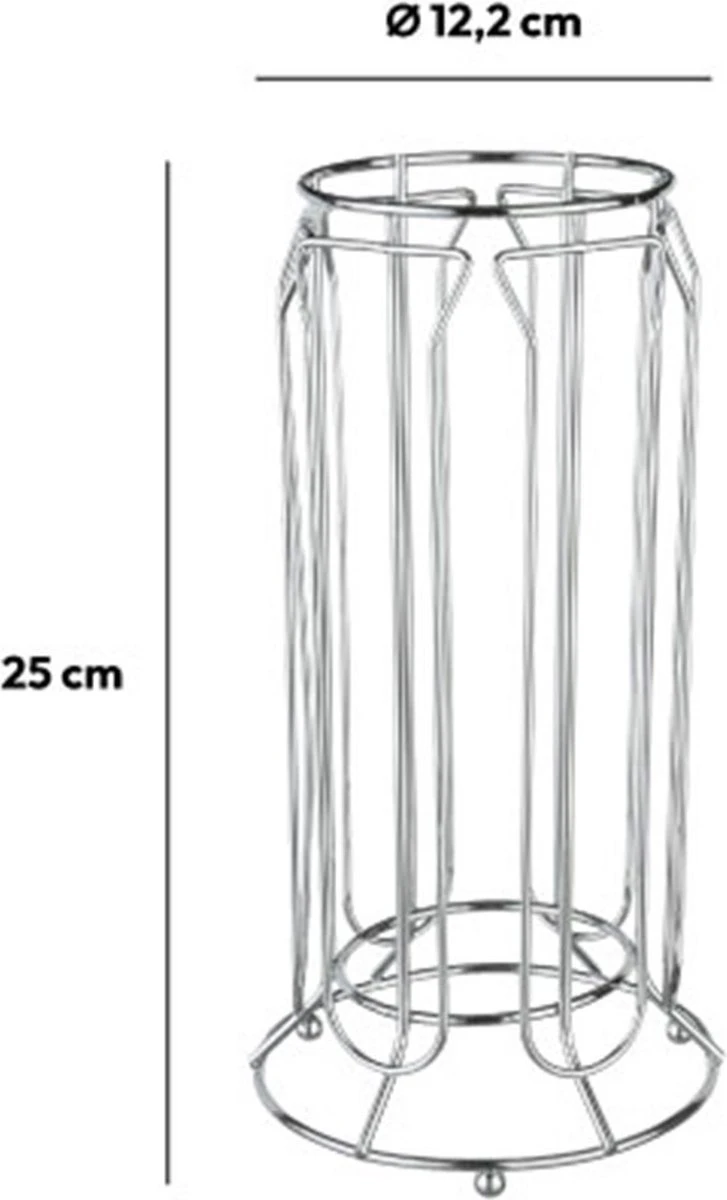 5five Nespresso Koffie Capsule Houder - Metaal - 36 Cups - 360 Graden Draaibaar 6 5five Nespresso Koffie Capsule Houder - Metaal - 36 Cups - 360 Graden Draaibaar - Afbeelding 4