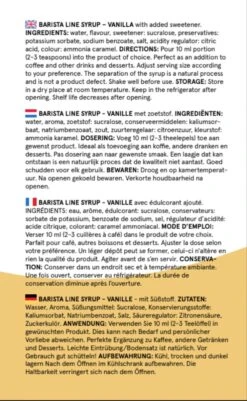 Fitcy | Koffiesiroop | Vanille | Barista Syrup | Zero | Vegan | Vetvrij | Suikervrij | Keto-vriendelijk | Koffie | Siroop | 1L -Koffieverkoopwinkel 739x1200 2