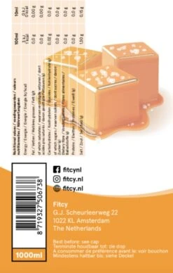 Fitcy | Koffiesiroop | Salted Caramel | Barista Syrup | Zero | Vegan | Vetvrij | Suikervrij | Keto-vriendelijk | Koffie | Siroop | MET DOSEERPOMP | 1L -Koffieverkoopwinkel 764x1200 2