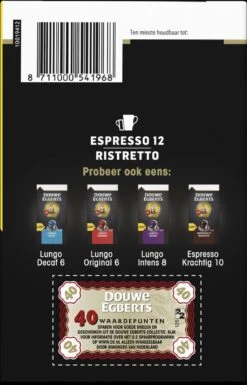 Douwe Egberts Espresso Ristretto Koffiecups (12) - 5 X 40 Koffiecups -Koffieverkoopwinkel 770x1200 5
