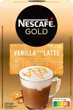 Nescafé Gold Latte Vanille Oploskoffie - 6 Doosjes à 8 Zakjes -Koffieverkoopwinkel 794x1200 4