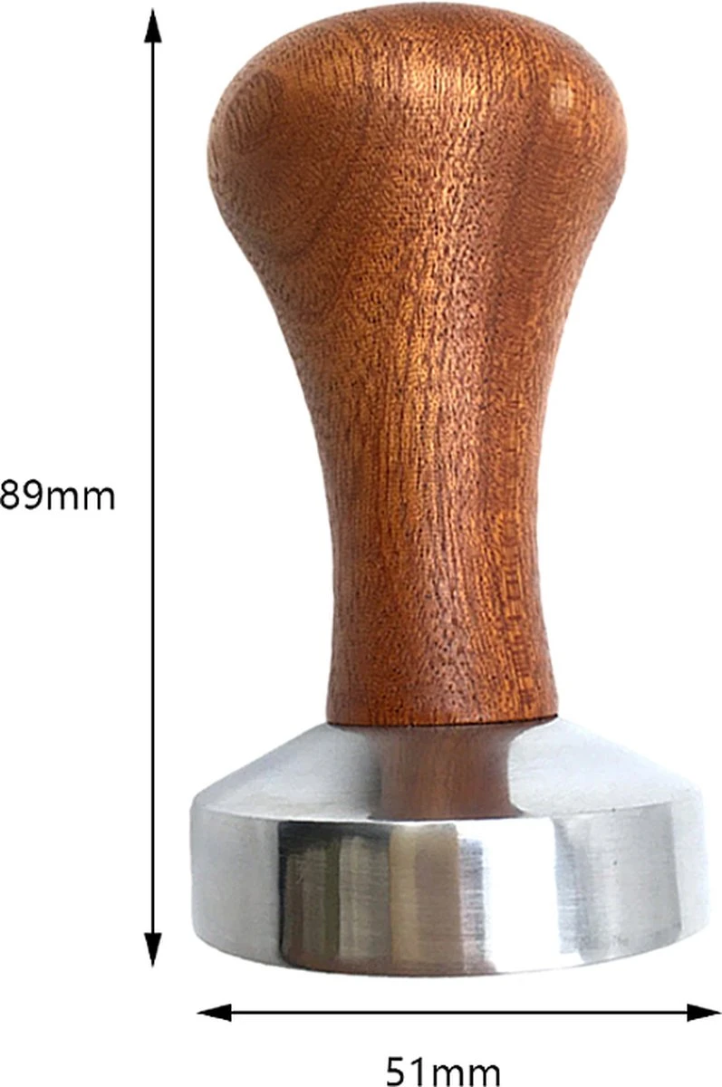 Merkloos Allernieuwste Koffie Tamper Koffieverdeler 51mm - Hout En Aluminium - Barista Espresso Leveler Koffie Verdeler - 51 Mm 4 Merkloos Allernieuwste Koffie Tamper Koffieverdeler 51mm - Hout En Aluminium - Barista Espresso Leveler Koffie Verdeler - 51 Mm - Afbeelding 2