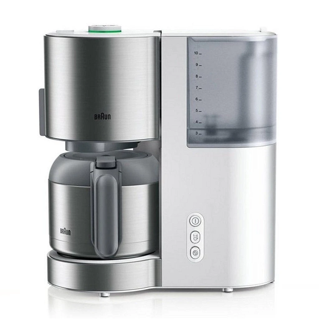 Braun KF 5105WH Domestic Home Koffiezetapparaat RVS/Wit 3 Braun KF 5105WH Domestic Home Koffiezetapparaat RVS/Wit