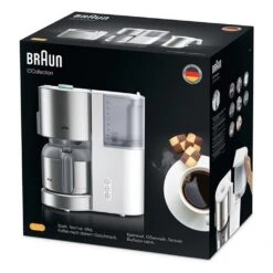 Braun KF 5105WH Domestic Home Koffiezetapparaat RVS/Wit 7 Braun KF 5105WH Domestic Home Koffiezetapparaat RVS/Wit -Koffieverkoopwinkel 8021098320315 3