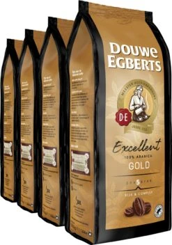 Koffieverkoopwinkel 20 Douwe Egberts Excellent Gold Koffiebonen - 5/9 Intensiteit - 4 X 1kg