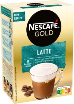 Nescafé Gold Latte Macchiato Oploskoffie - 6 Doosjes à 8 Zakjes -Koffieverkoopwinkel 856x1200 4