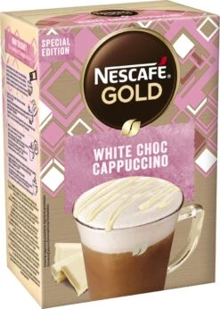 NESCAFE GOLD White Choc Cappuccino 6 Doosjes à 8 Zakjes -Koffieverkoopwinkel 857x1200 2