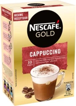 Nescafé Gold Cappuccino Oploskoffie - Ongezoet - 6 Doosjes à 10 Zakjes 11 Nescafé Gold Cappuccino Oploskoffie - Ongezoet - 6 Doosjes à 10 Zakjes -Koffieverkoopwinkel 857x1200 4