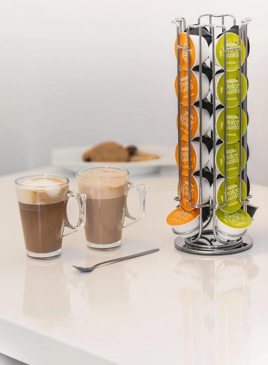 Dolce Gusto Cuphouder - Dolce Gusto Capsulehouder - Dolce Gusto - Capsulehouder Dolce Gusto - Draaibaar - Koffie - Zilver - 24 Capsules 9 Dolce Gusto Cuphouder - Dolce Gusto Capsulehouder - Dolce Gusto - Capsulehouder Dolce Gusto - Draaibaar - Koffie - Zilver - 24 Capsules - Afbeelding 7
