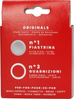 Bialetti Moka Aluminium Filterplaatje + 3 Rubber Ringen - 6 Kops -Koffieverkoopwinkel 894x1200