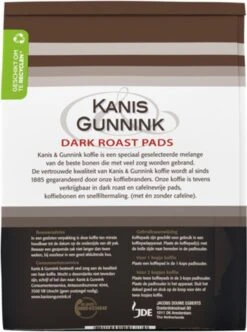 Kanis & Gunnink Dark Roast Koffiepads - 10 X 36 Pads 9 Kanis & Gunnink Dark Roast Koffiepads - 10 X 36 Pads -Koffieverkoopwinkel 894x1200 3