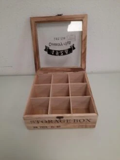 Merkloos Houten Theekist - 9-vaks Theedoos 9 Merkloos Houten Theekist - 9-vaks Theedoos -Koffieverkoopwinkel 900x1200 7
