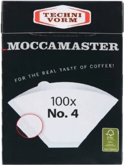 Moccamaster Filters - Koffiefilters - Wit - Nr. 4 - 100 Stuks 11 Moccamaster Filters - Koffiefilters - Wit - Nr. 4 - 100 Stuks -Koffieverkoopwinkel 907x1200