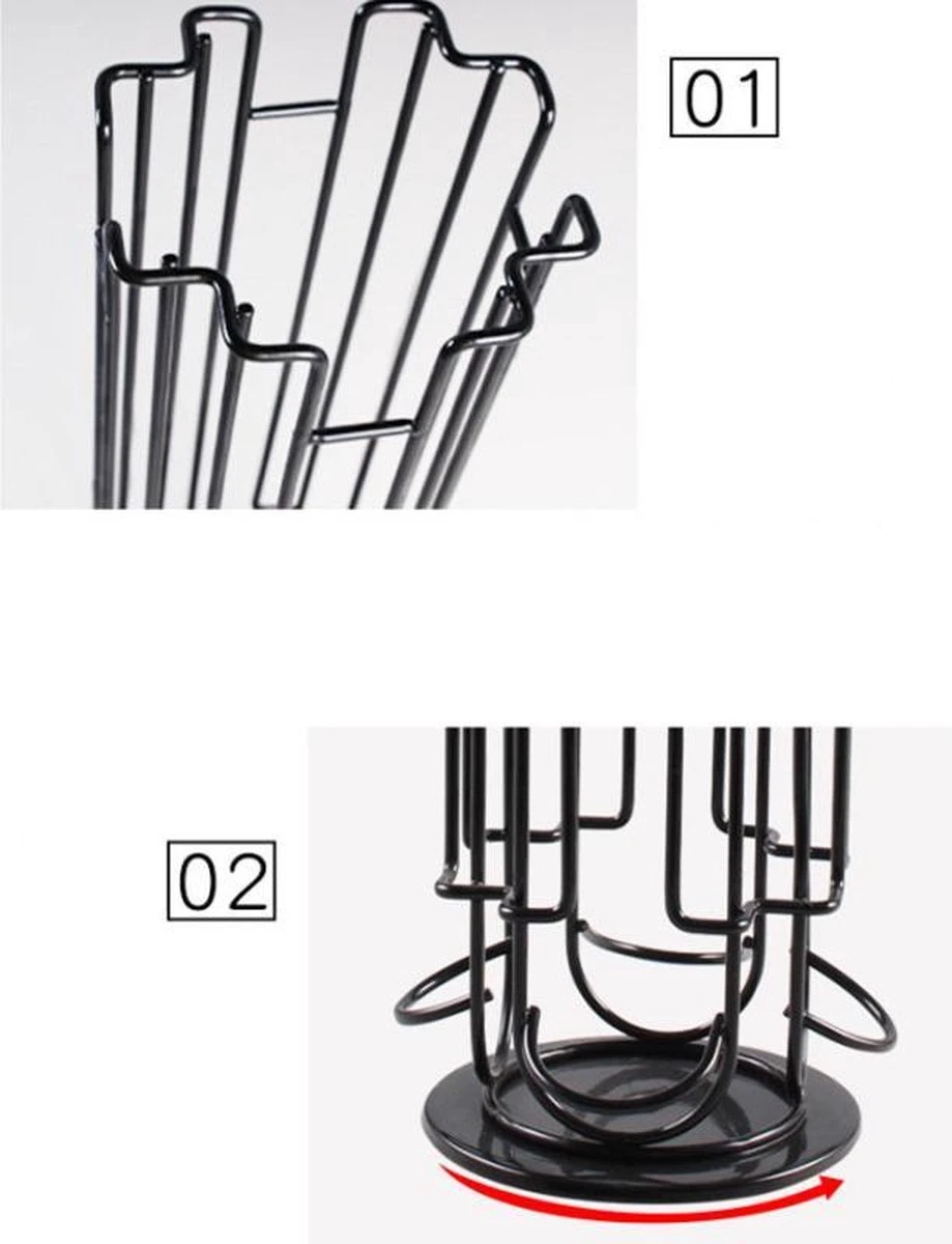 TDR-Draaibare Dolce Gusto Capsulehouder 24st Zwart 8 TDR-Draaibare Dolce Gusto Capsulehouder 24st Zwart - Afbeelding 6