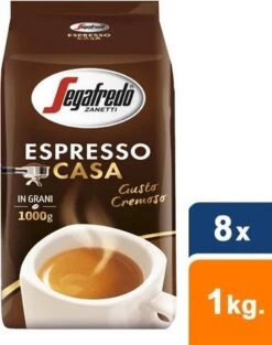 Segafredo Espresso Casa Koffiebonen - 8 X 1 Kg -Koffieverkoopwinkel 947x1200 2