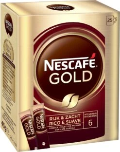 Nescafé Gold Oploskoffie - 6 Doosjes à 25 Zakjes -Koffieverkoopwinkel 949x1200