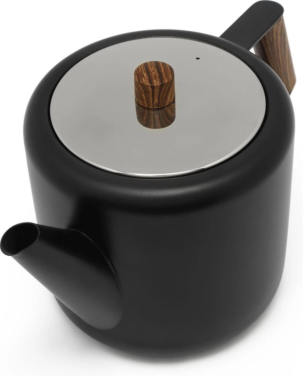 Bredemeijer - Theepot Duet Design Boston 1,1L Mat Zwart- Dubbelwandig 4 Bredemeijer - Theepot Duet Design Boston 1,1L Mat Zwart- Dubbelwandig - Afbeelding 2