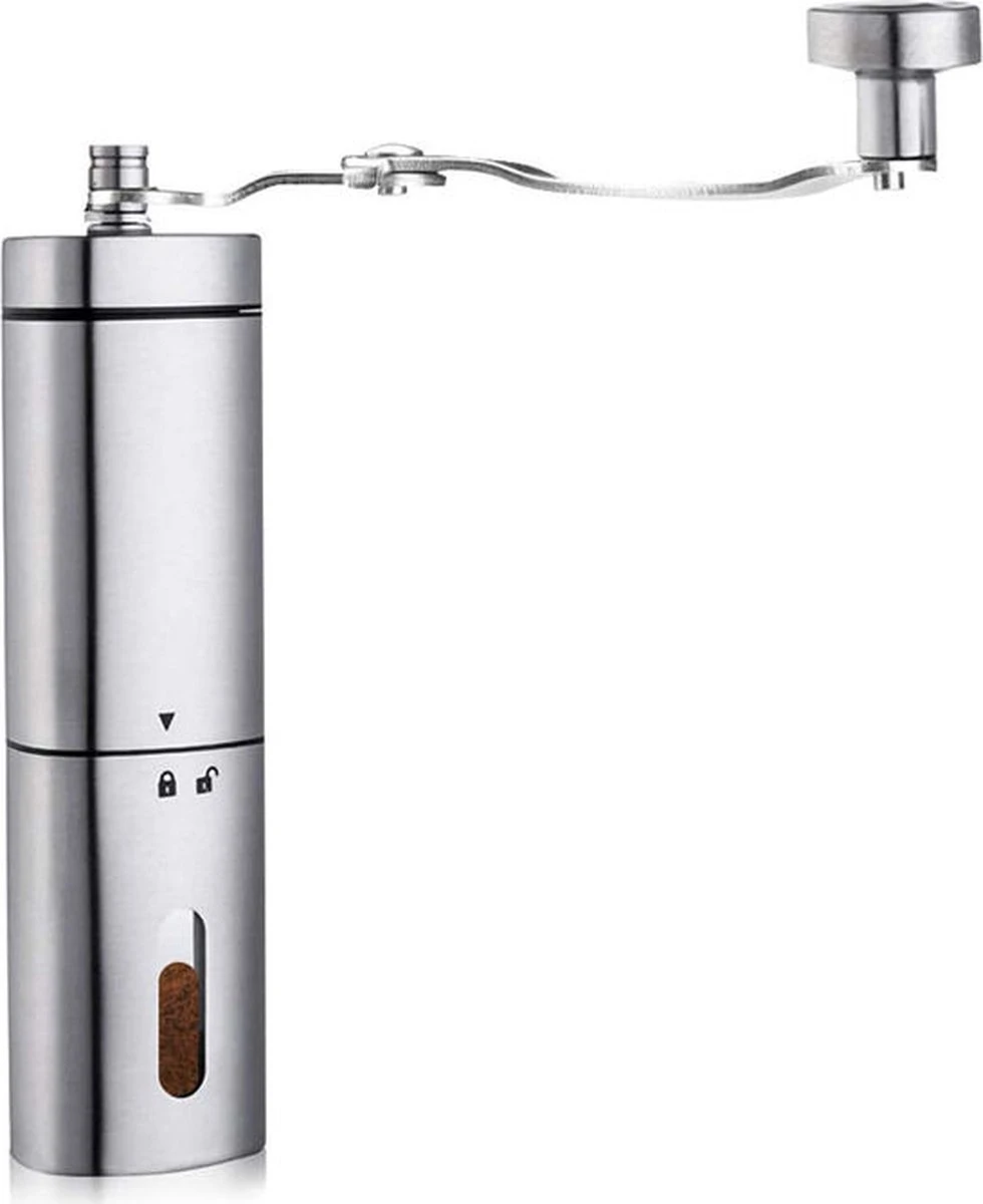 Comes In Handy - Koffiemolen Handmatig - Keramische Kern - Roestvrijstaal - Instelbare Maalgraad 2 Comes In Handy - Koffiemolen Handmatig - Keramische Kern - Roestvrijstaal - Instelbare Maalgraad