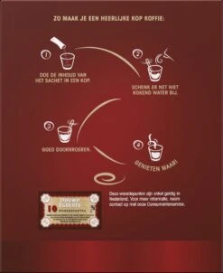 Douwe Egberts Aroma Rood Sticks Oploskoffie - 6 X 25 Zakjes -Koffieverkoopwinkel 981x1200 3