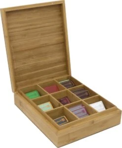 Bredemeijer - Theedoos 9-vaks Gesloten Bamboe Natural 9 Bredemeijer - Theedoos 9-vaks Gesloten Bamboe Natural -Koffieverkoopwinkel 986x1200 1