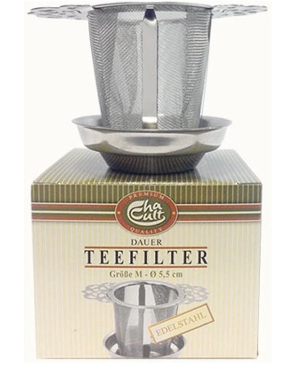 Theefilter RVS - Theezeef Losse Thee Voor Kop Of Hele Pot Met Houder En Lekbakje 4 Theefilter RVS - Theezeef Losse Thee Voor Kop Of Hele Pot Met Houder En Lekbakje - Afbeelding 2