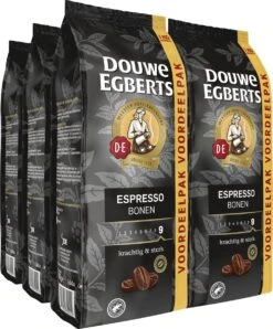 Koffieverkoopwinkel 6 Douwe Egberts Espresso Koffiebonen - 4 X 1000 Gram - Extra Grote Verpakking